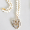 Luxury Allah Pendant with Pearl Necklace