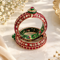 Royal Meenakari Kundan Bangles