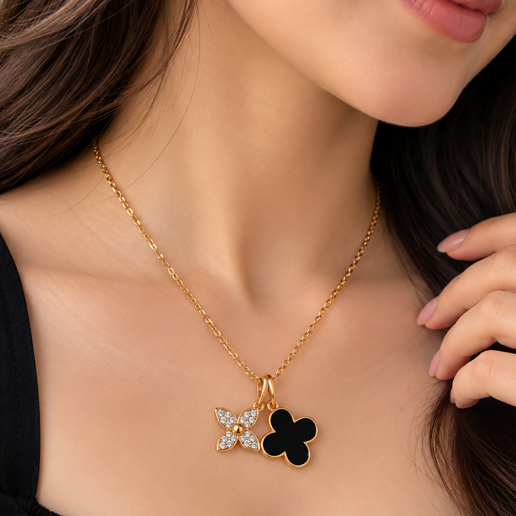 Clover & Butterfly Grace Pendant