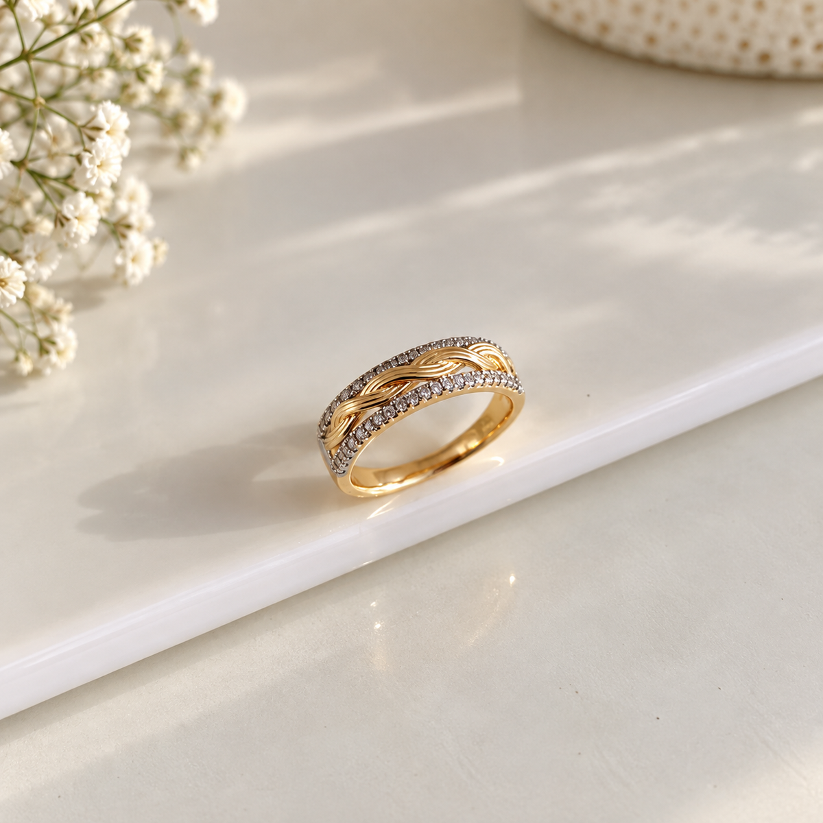 Aurelia Luxe Stainless Steel Ring