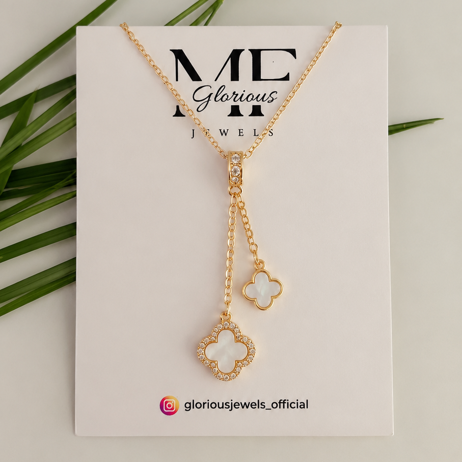 Double Clover Luxe Pendant