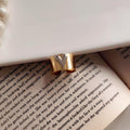 Elegant Gold Heart Statement Ring