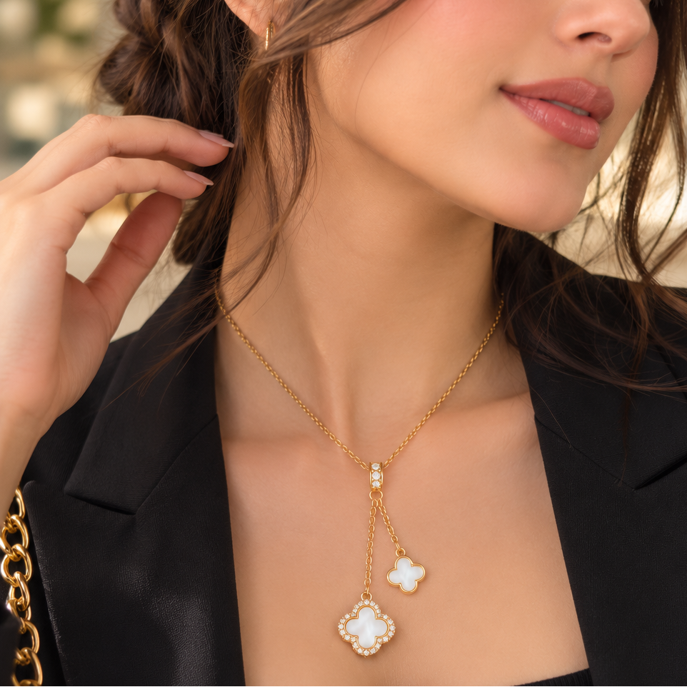 Double Clover Luxe Pendant