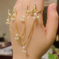 Double Moon charm Ring