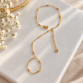 Aurelia Delicate Hand Chain Bracelet