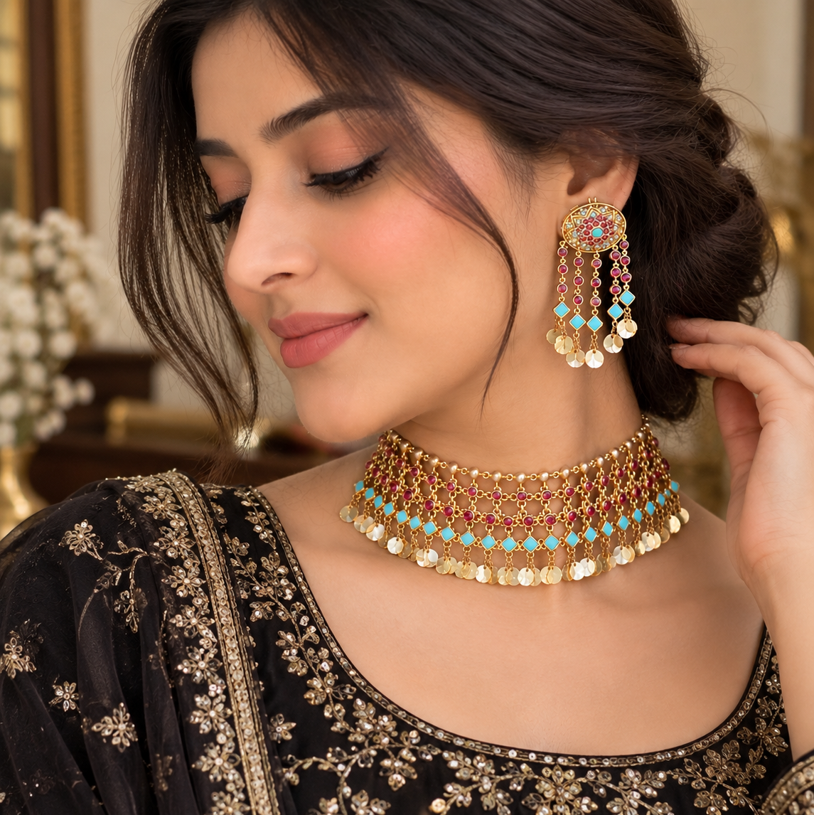 Vintage Ethnic Choker Set