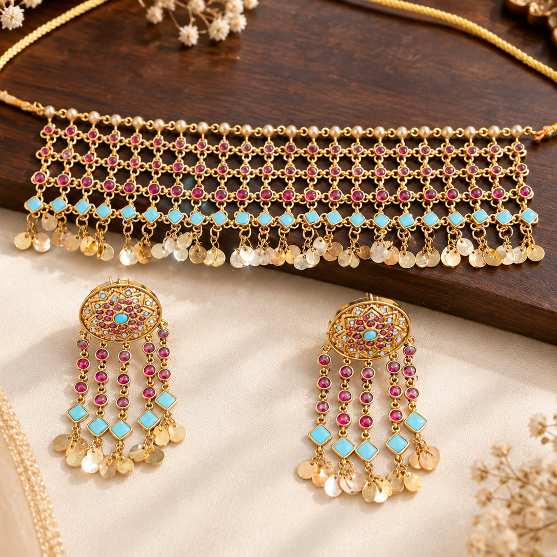 Vintage Ethnic Choker Set